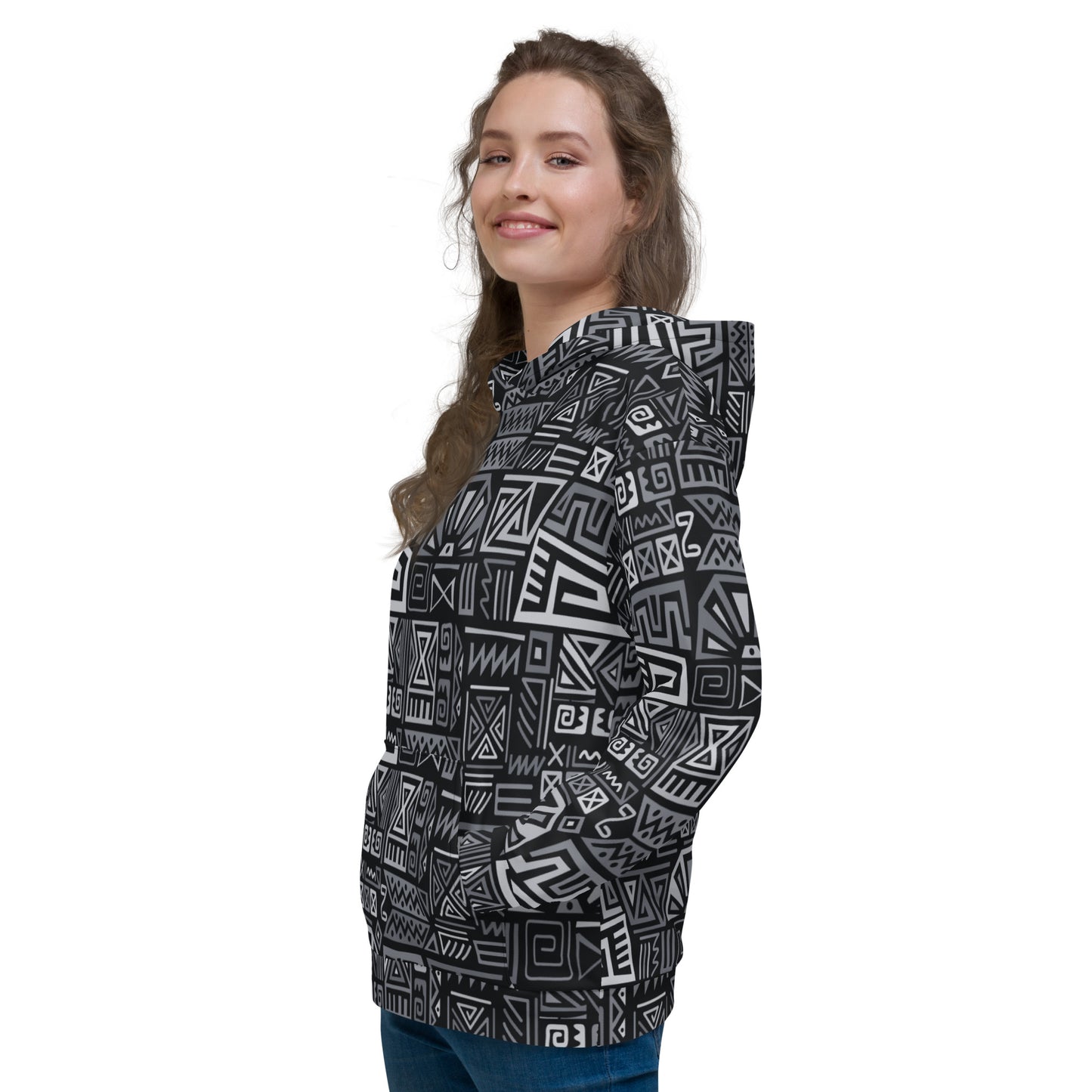 Aztec Black Unisex Hoodie