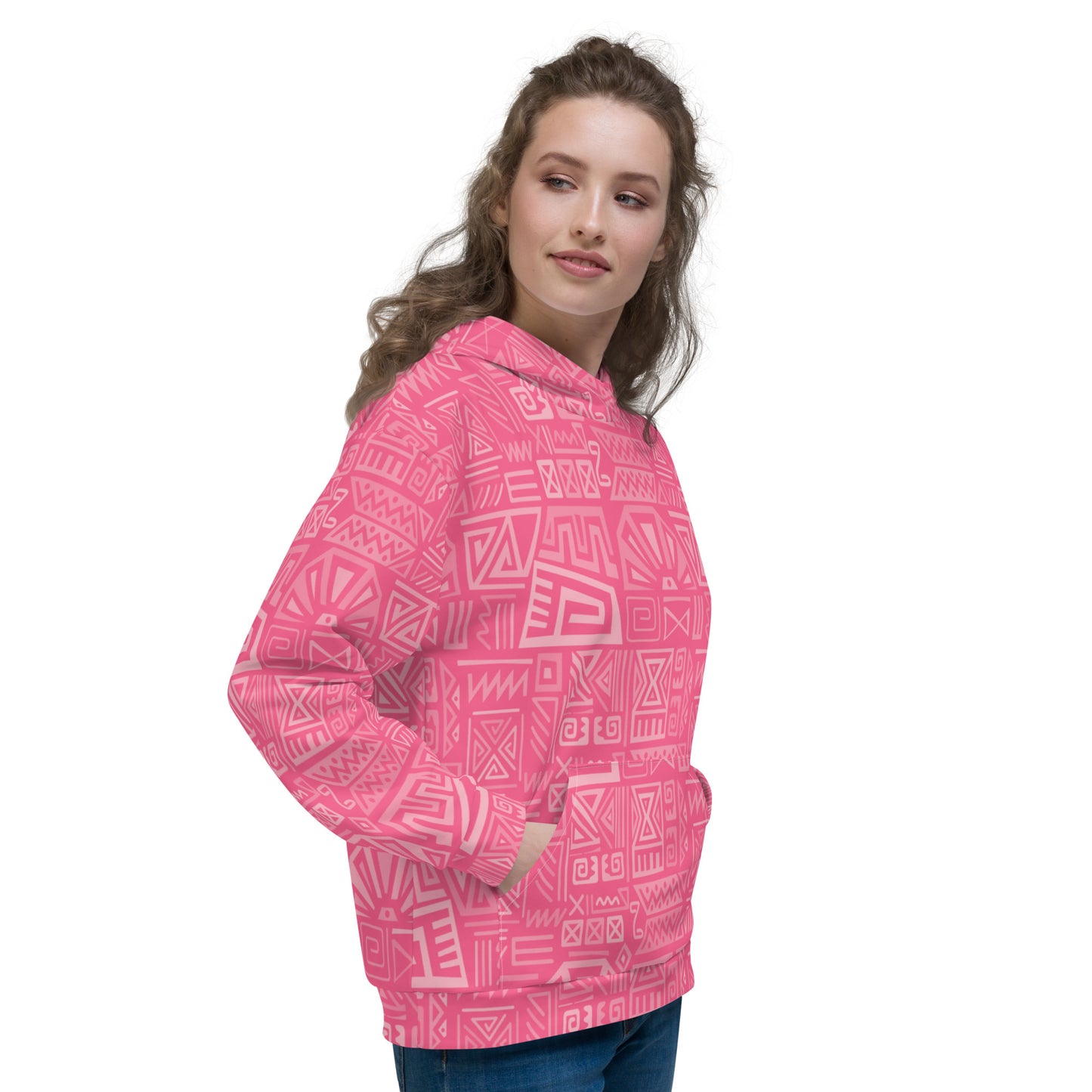 Aztec Pink Unisex Hoodie