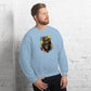 Akongo Abstract Mardi Gras Unisex Sweatshirt