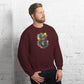 Akongo Abstract Mardi Gras Unisex Sweatshirt