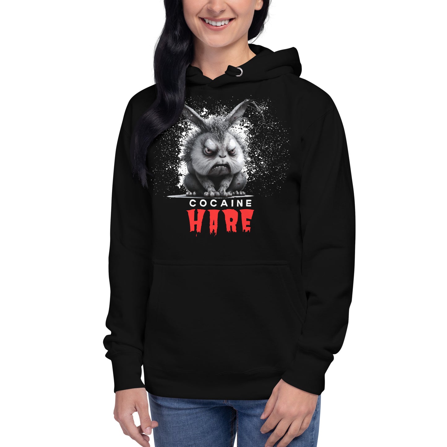 Cocaine Hare Unisex Hoodie