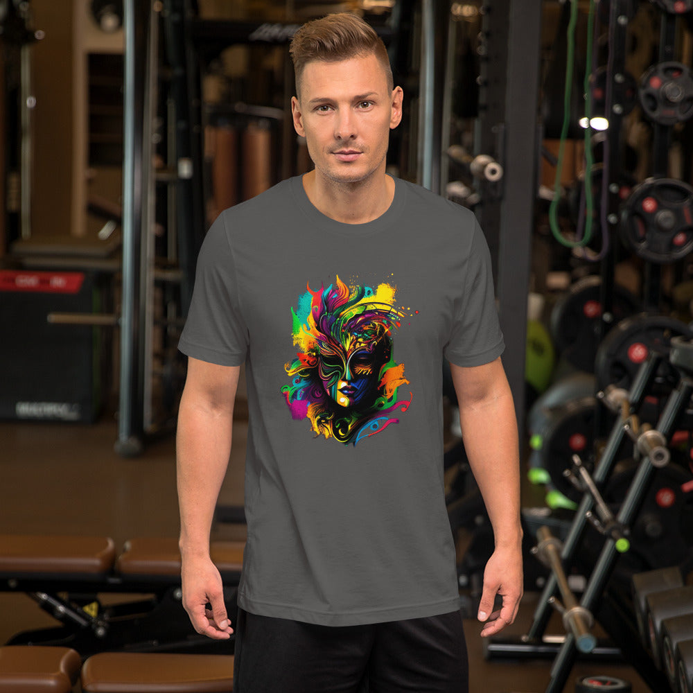 Akongo Abstract Mardi Gras Unisex T-shirt