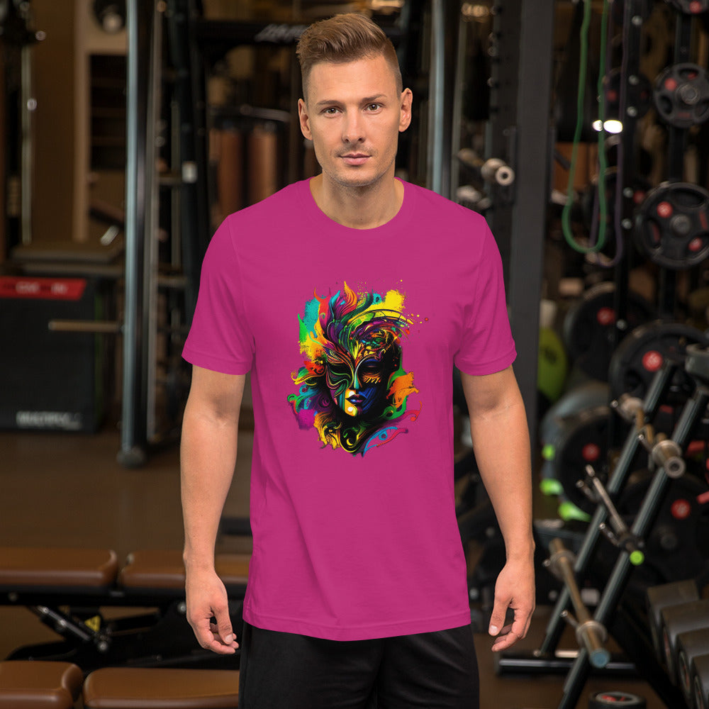 Akongo Abstract Mardi Gras Unisex T-shirt