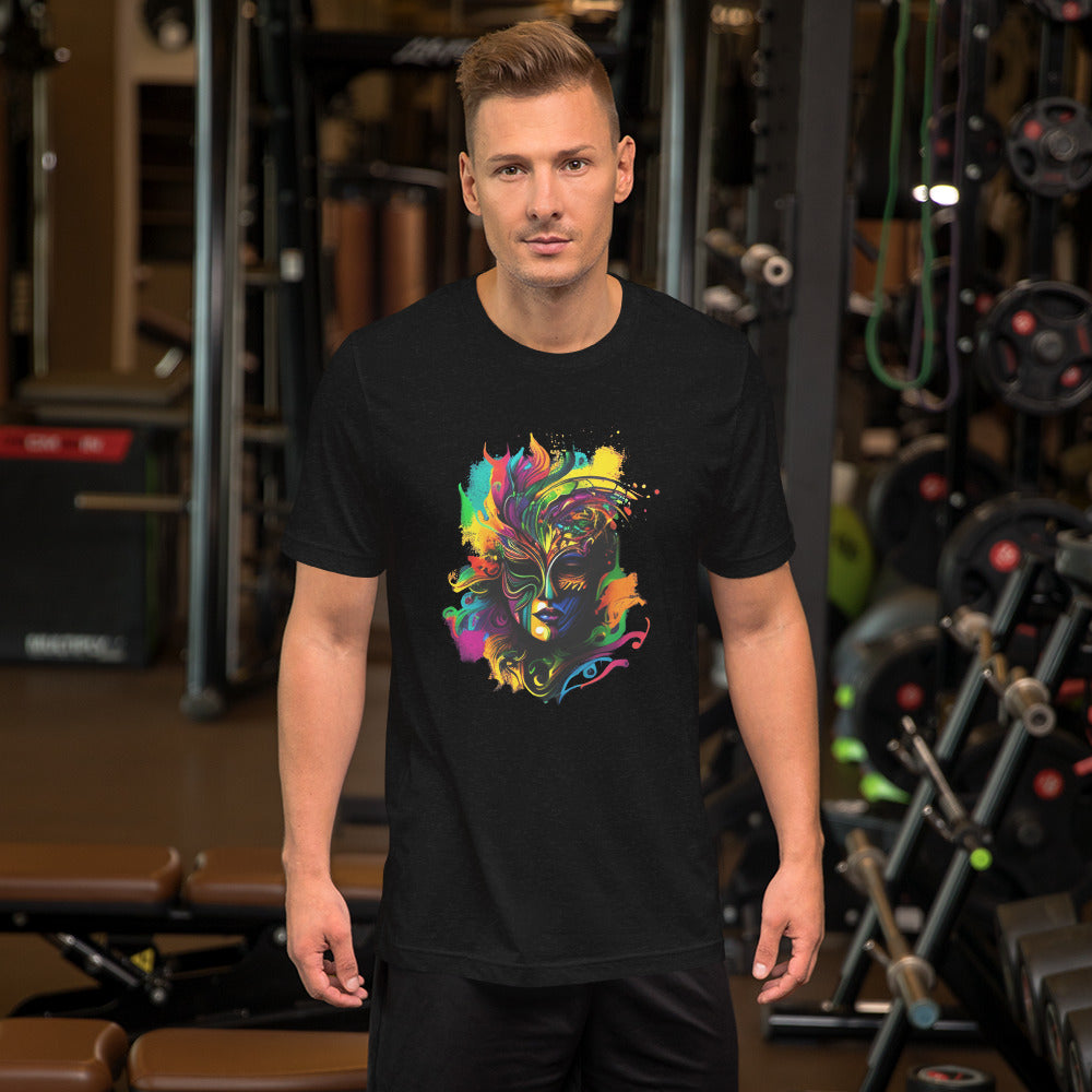 Akongo Abstract Mardi Gras Unisex T-shirt