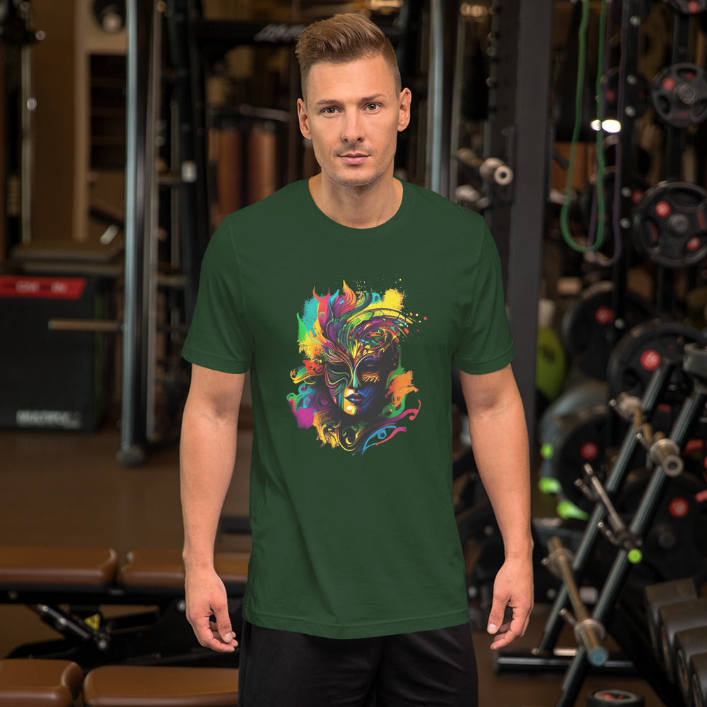 Akongo Abstract Mardi Gras Unisex T-shirt