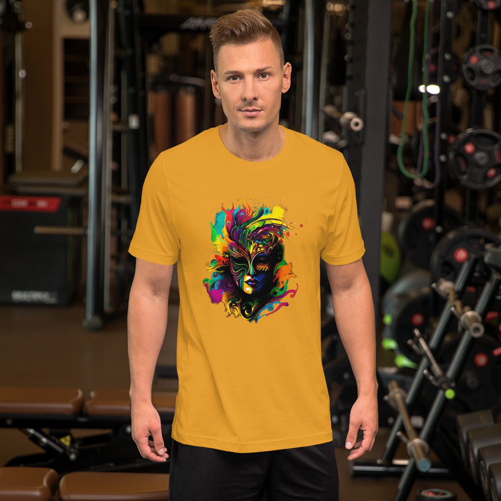 Akongo Abstract Mardi Gras Unisex T-shirt