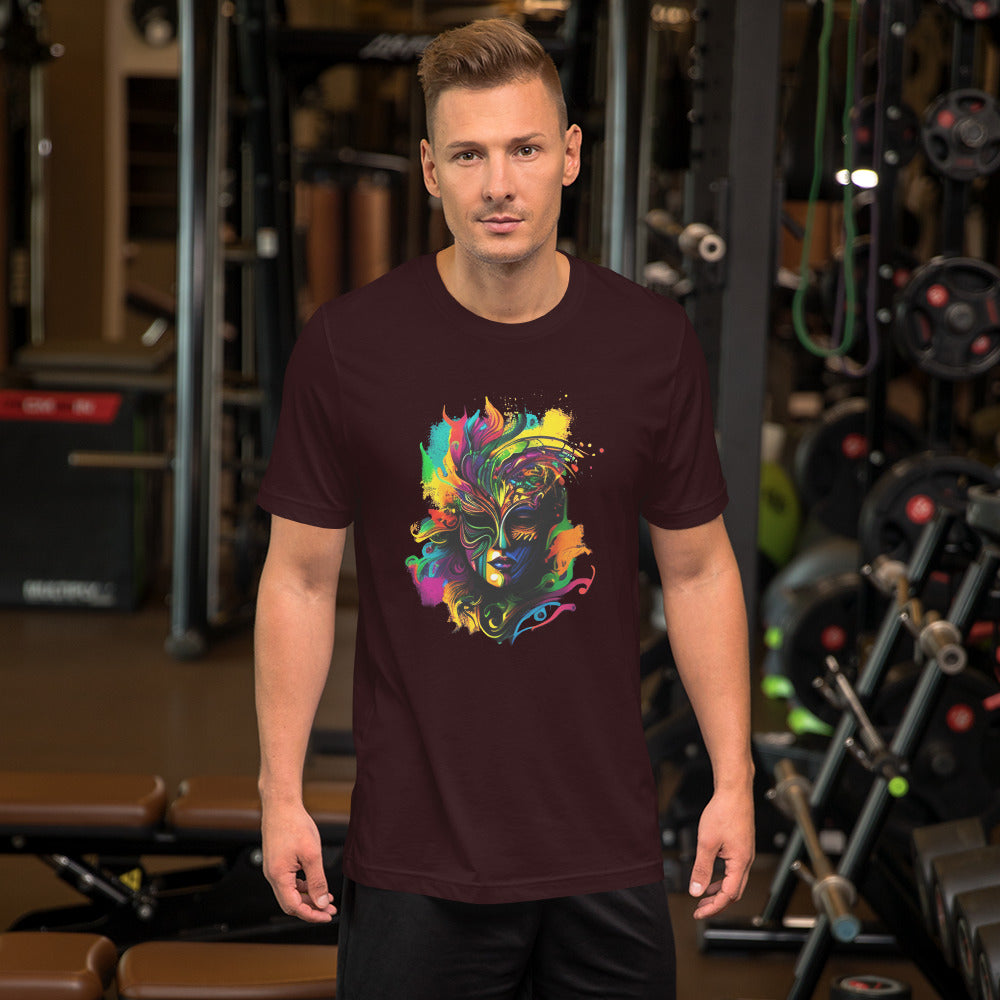 Akongo Abstract Mardi Gras Unisex T-shirt